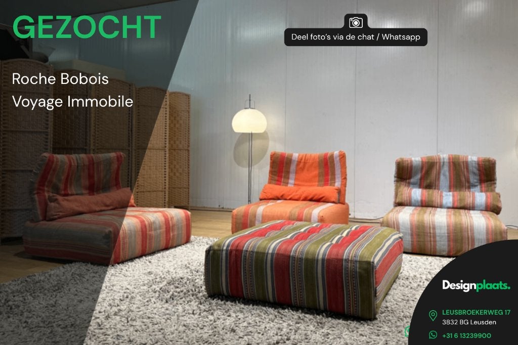 RECHERCHÉ: Roche Bobois Voyage Immobile — Achat immédiat, Enlèvement ou Envoi, Banc d'angle, Tissus, Bankstel Bank Zetels Sofa Hoekbank Design bank