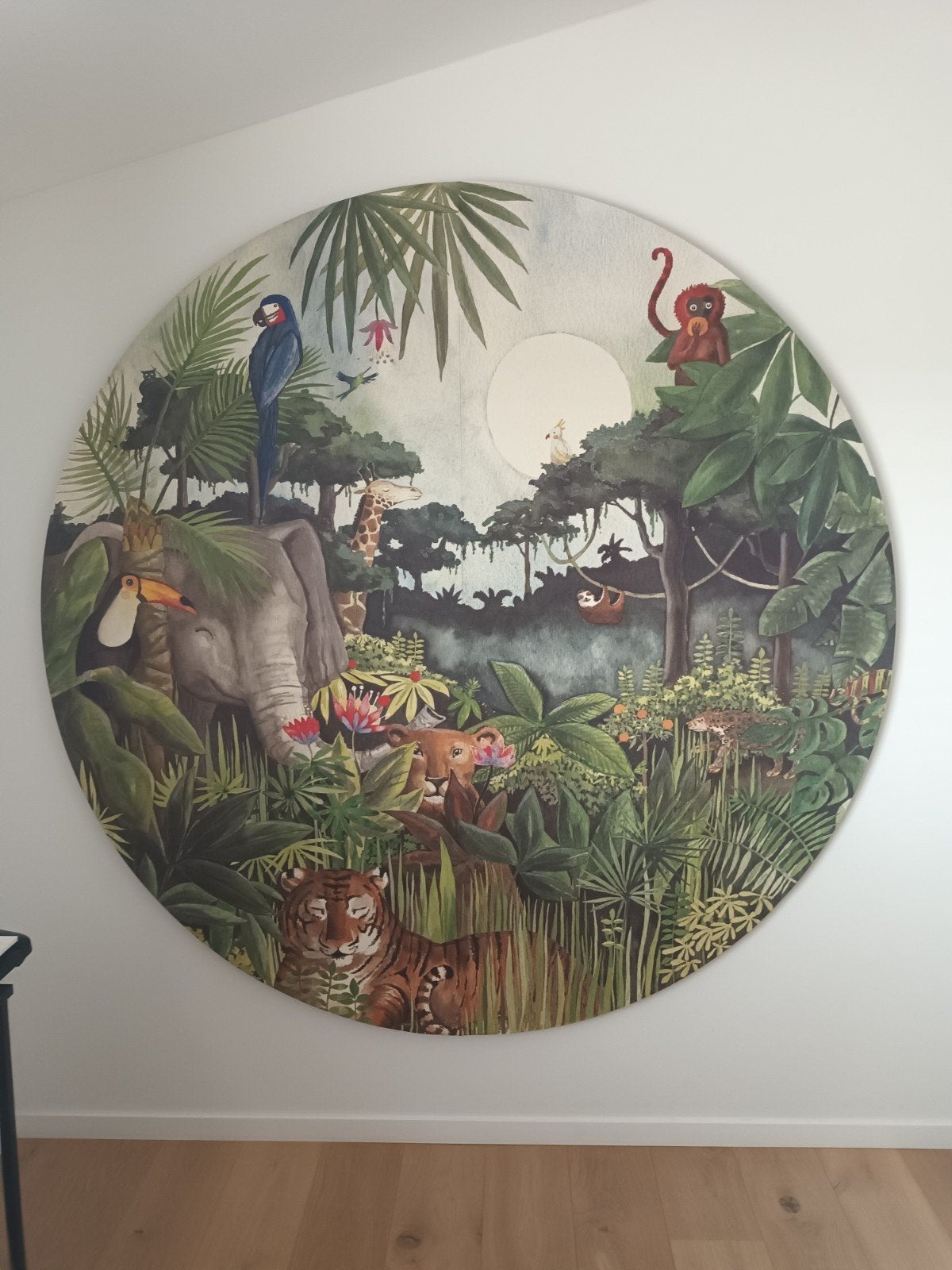 Jungle poster 190 cm voor kinderkamer, Ophalen, Nieuw, 190 cm, 190 cm