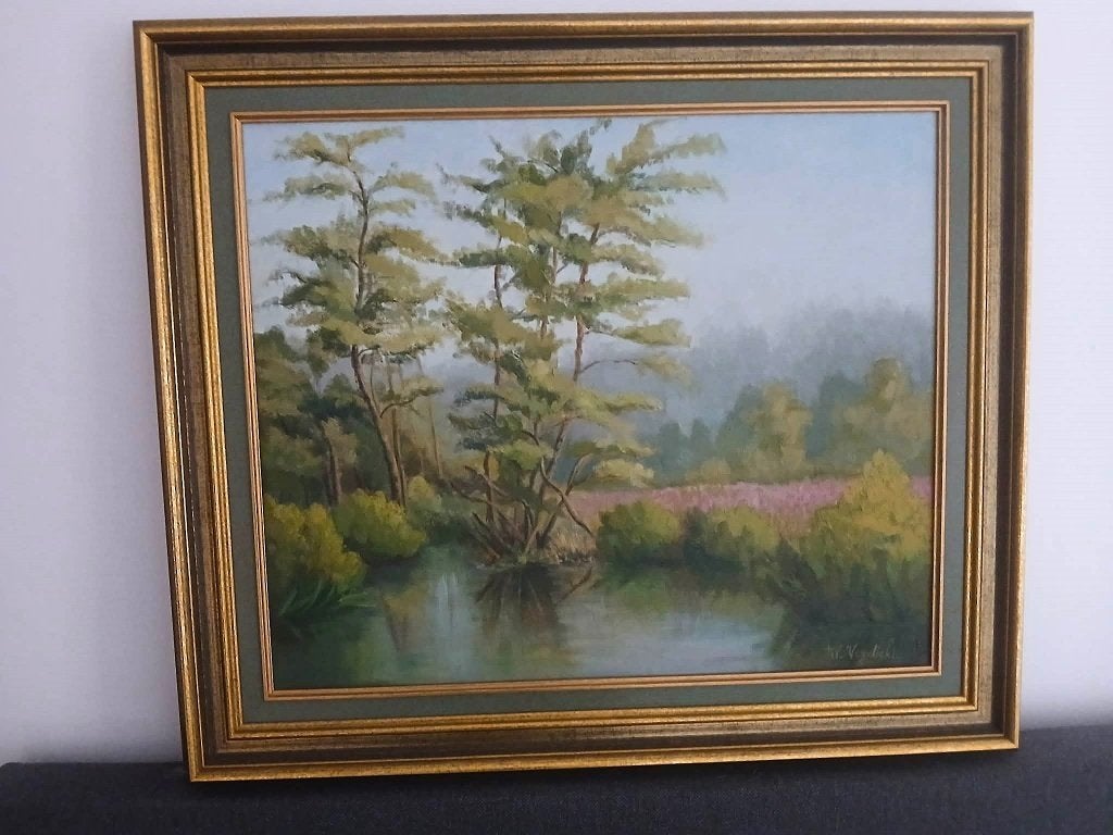 Schilderij Willy Verdickt, Antiquités & Art, Art | Peinture | Classique, Paysage, Enlèvement, Signé, Peinture à l'huile