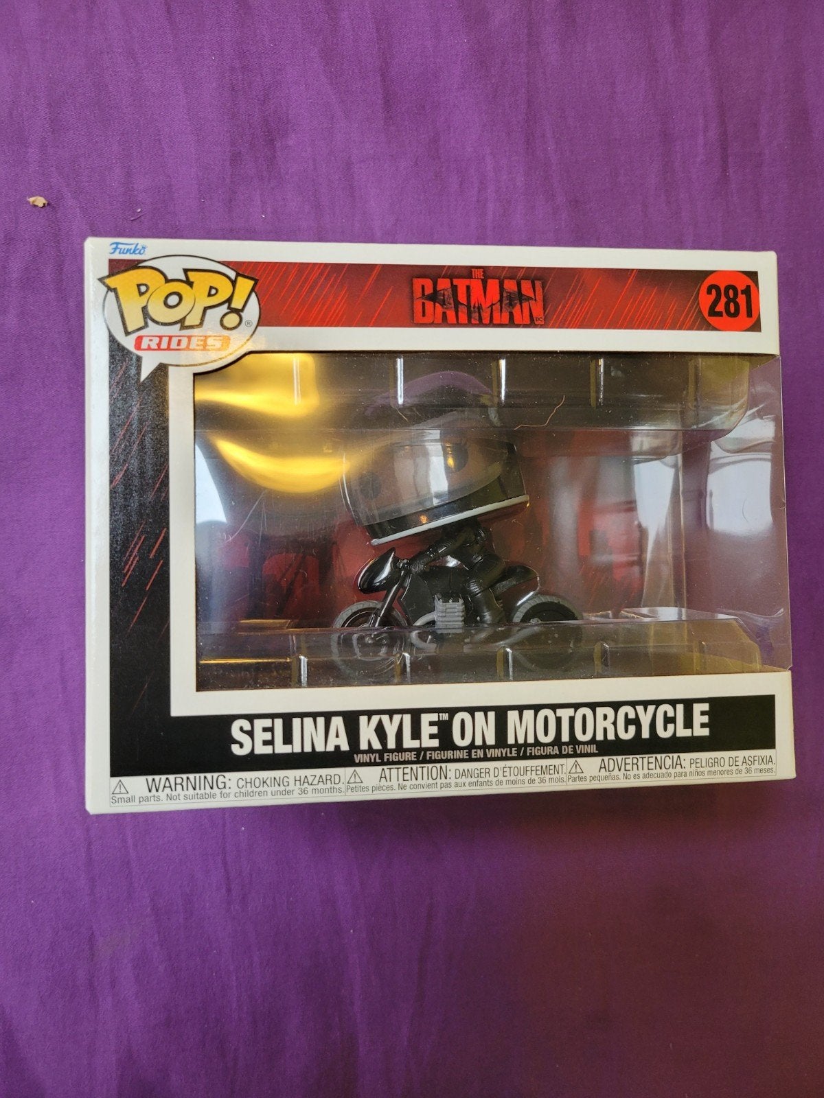 Funko Pop! Rides Selina Kyle on Motorcycle #281 | The Batman, Verzamelen, Ophalen of Verzenden, Zo goed als nieuw