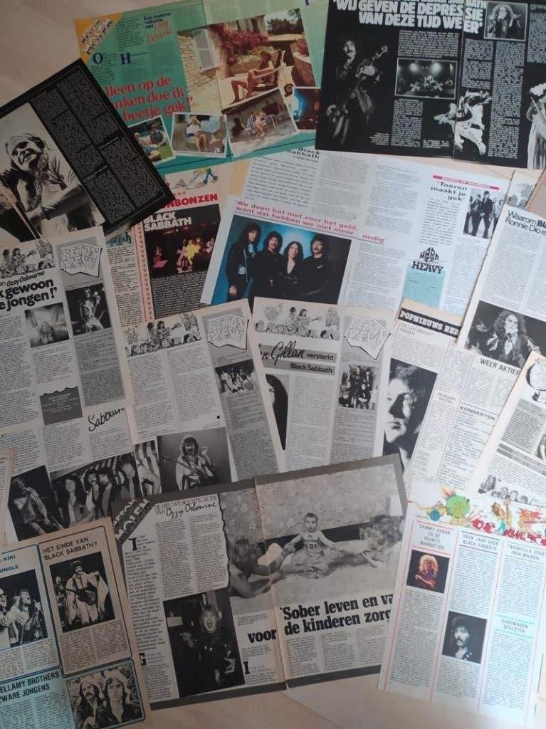 tijdschriftartikels Black Sabbath / Ozzy Osbourne, Enlèvement ou Envoi