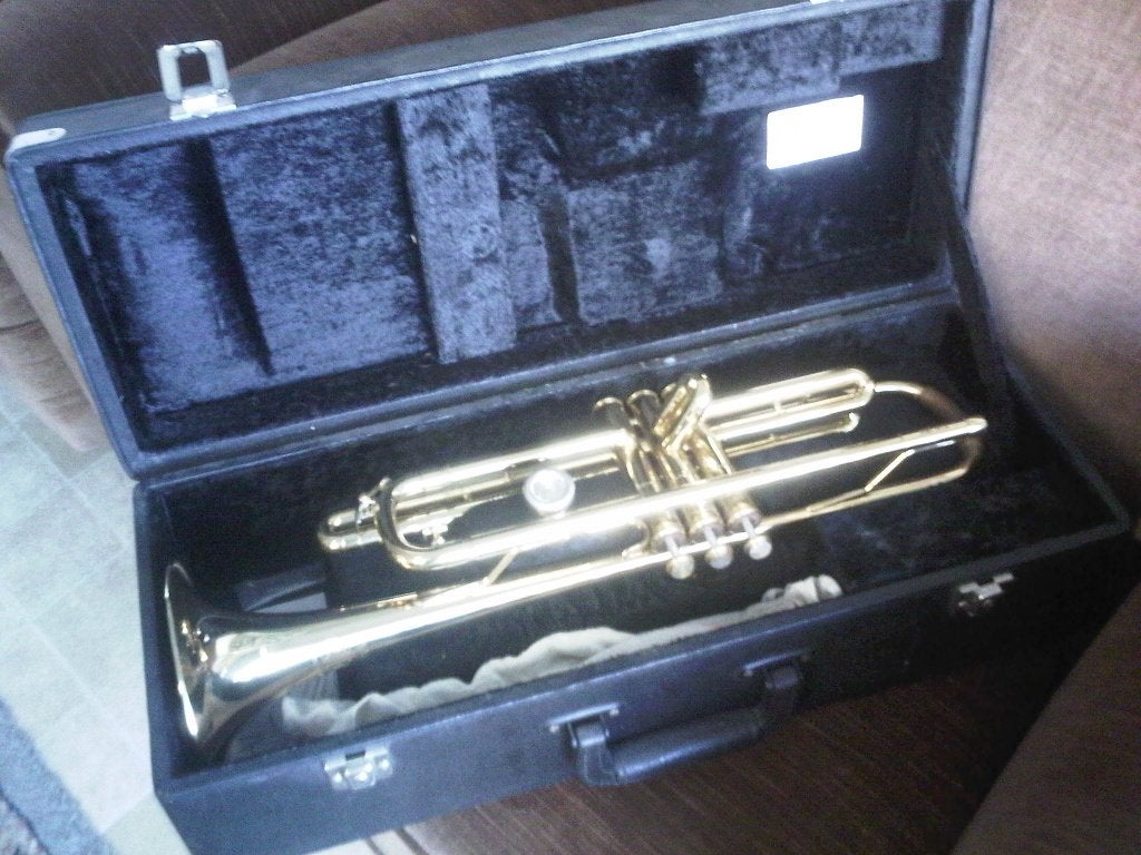 Belle trompette alto Amati en Mib grave, Enlèvement, Comme neuf, Avec valise