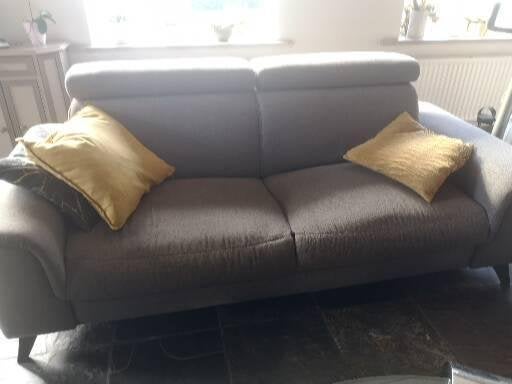 2 chaises trois places en tissu de 210 cm de long, Maison & Meubles, Enlèvement