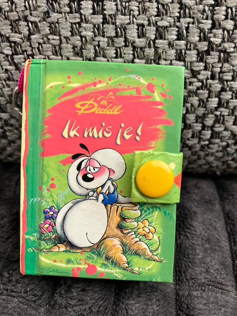 Porte-clés Diddl avec carnet « ik mis je  », Collections, Diddl, Enlèvement ou Envoi, Diddl, Comme neuf