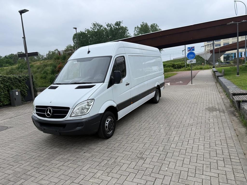 MERCEDES SPRINTER 513CDI L4H3 2009 204000KM DUBEL ASS AC EU5, Auto's, Voorwielaandrijving, Stof, 22 cc, Wit