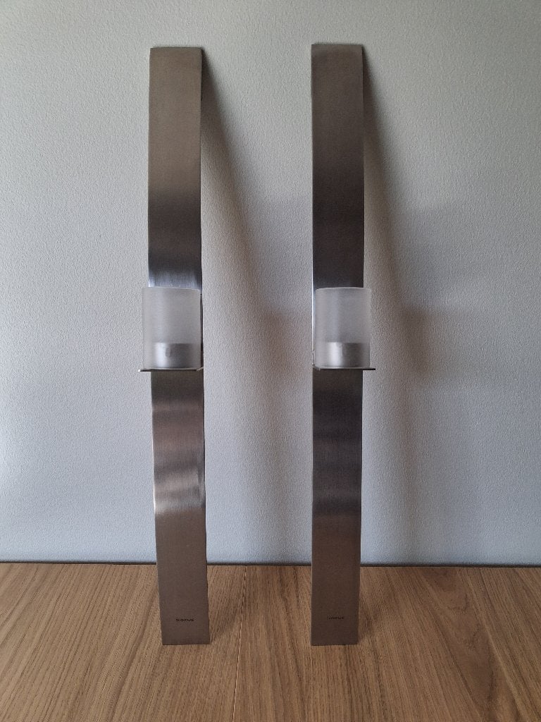 2 Metalen theelichthouders, Ophalen, Overige materialen, Gebruikt, Overige merken