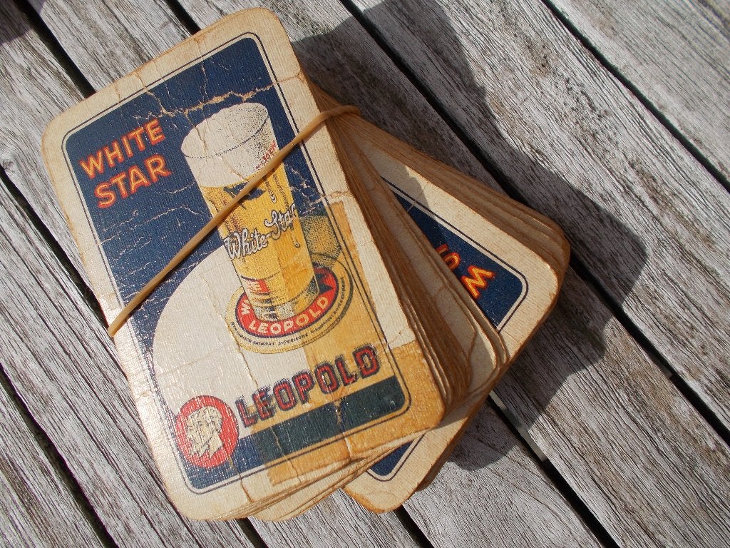Vintage speelkaarten, Ophalen of Verzenden, Gebruikt, Speelkaart(en)
