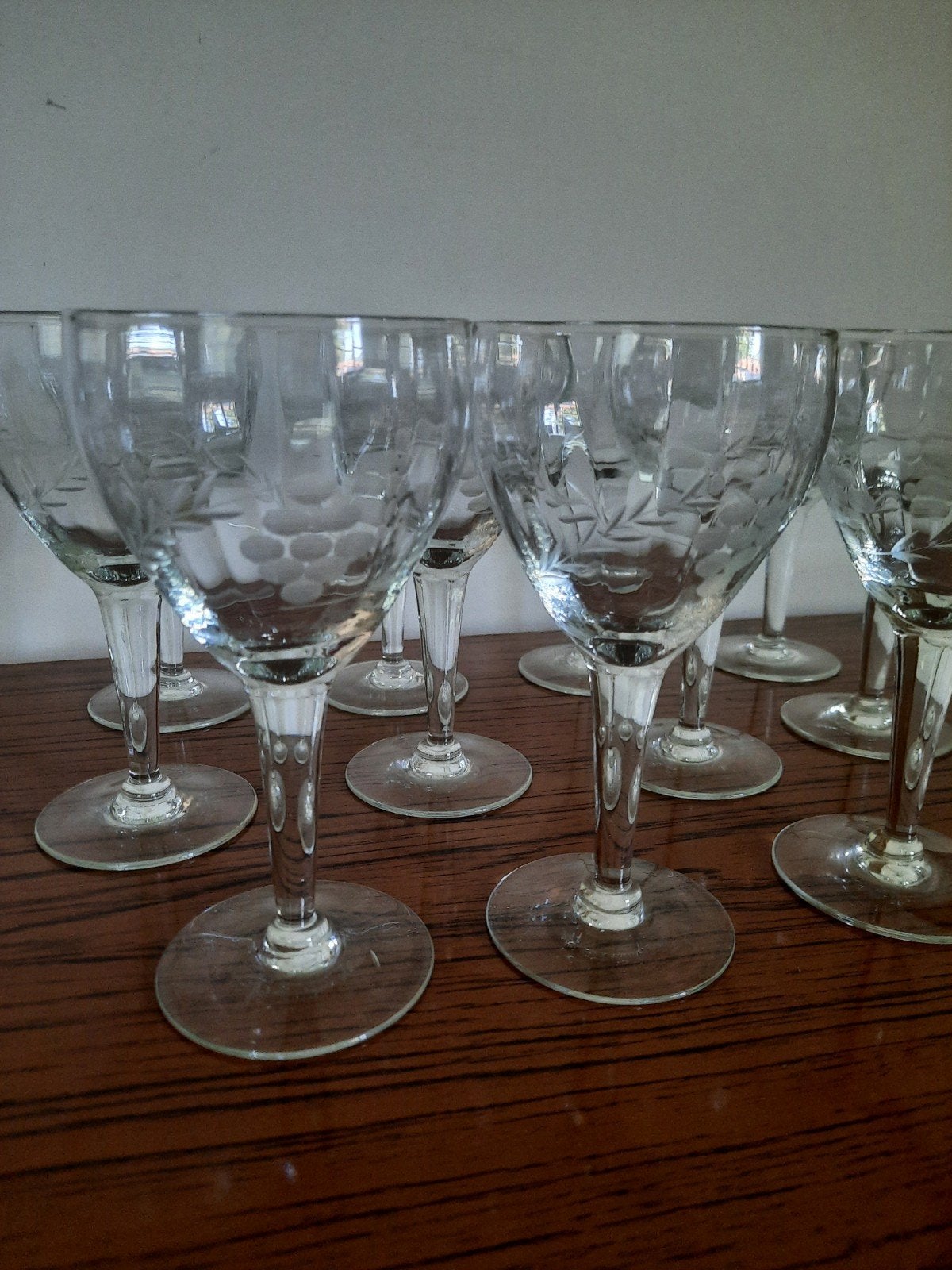 Kristallen wijnglazen waterglazen, Ophalen of Verzenden