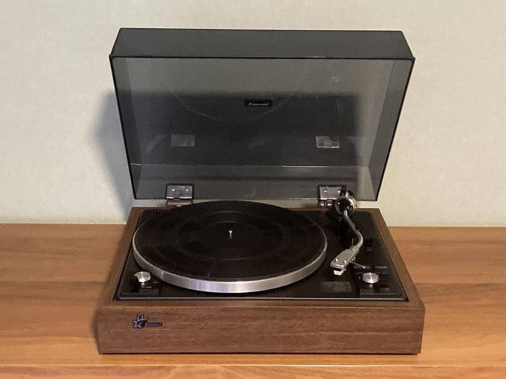 Klassieke Sansui SR-212 Platenspeler (Vintage 1974), Audio, Tv en Foto, Platenspelers, Automatisch, Zo goed als nieuw, Platenspeler