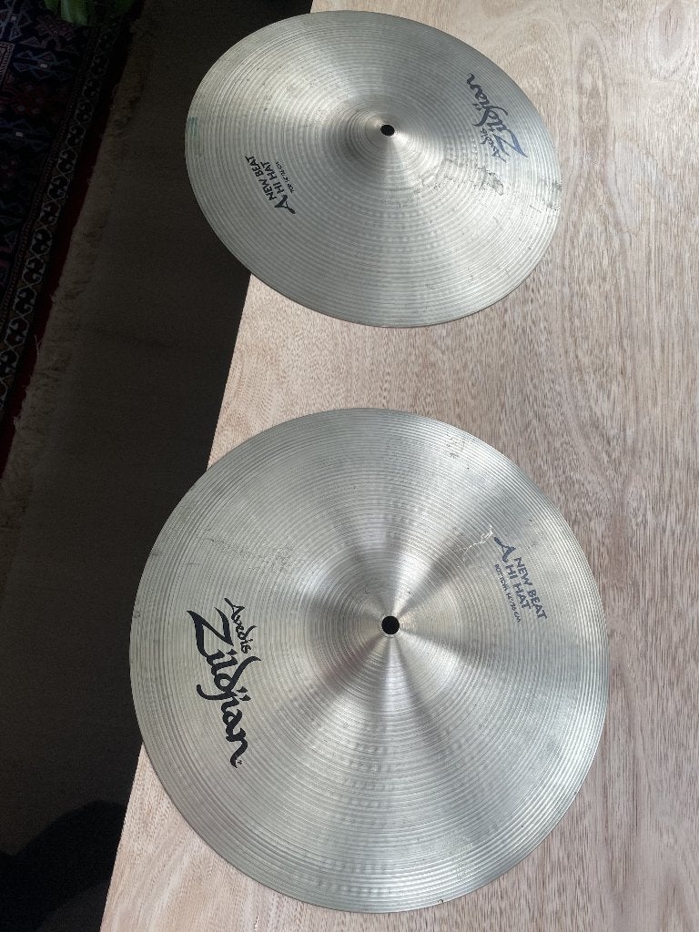 Zildjian new beat hi hats 14", Muziek en Instrumenten, Drumstellen en Slagwerk, Ophalen, Gebruikt, Overige merken