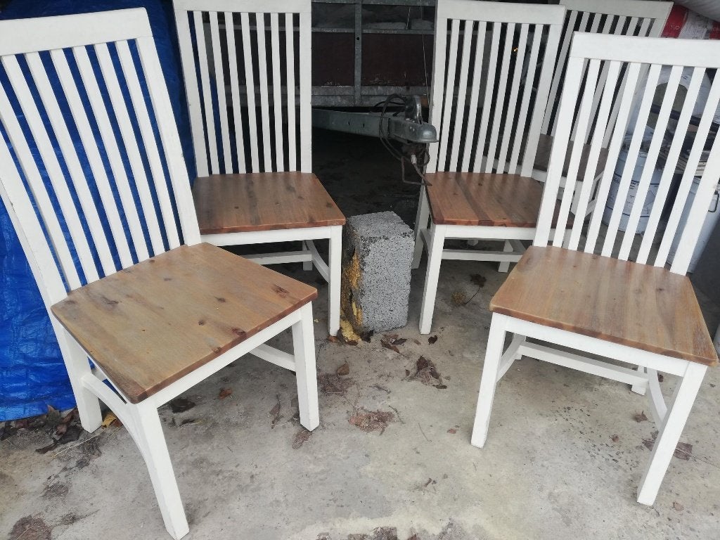 5 Chaises en bois, Maison & Meubles, Chaises, Enlèvement, Cinq, Six Chaises ou plus, Utilisé, Bois