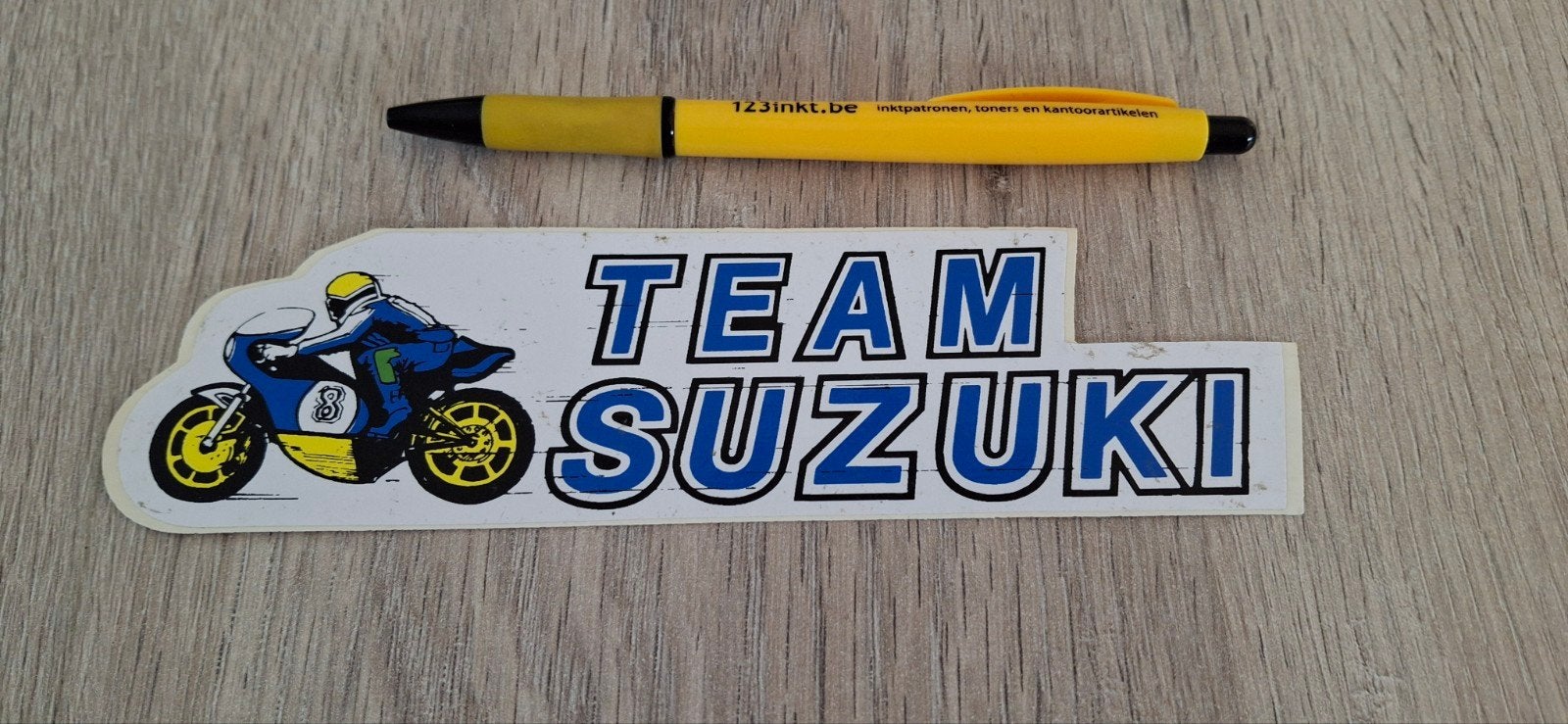 sticker moto merk Suzuki team fun, Ophalen of Verzenden, Zo goed als nieuw, Auto of Motor