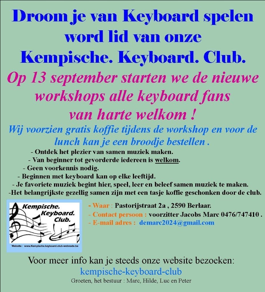 Genos, keyboard lessen Begin 13-9-2026 om 10.30 deuren open, Muziek en Instrumenten, Keyboards, Ophalen, Yamaha