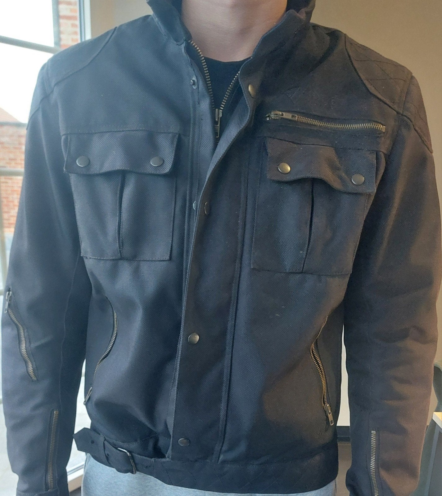 Jas  Modena  retro style, Ophalen, Jas | leer