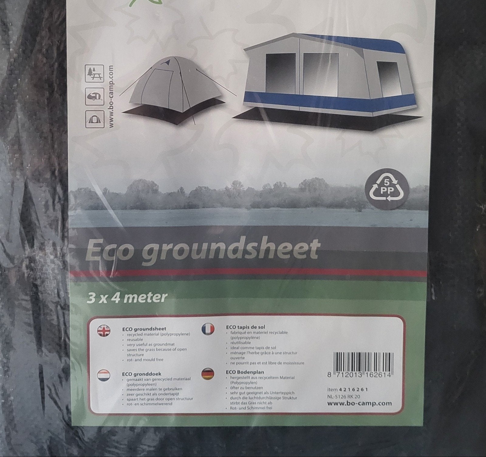 Grondzeil voor tent, Ophalen, Nieuw