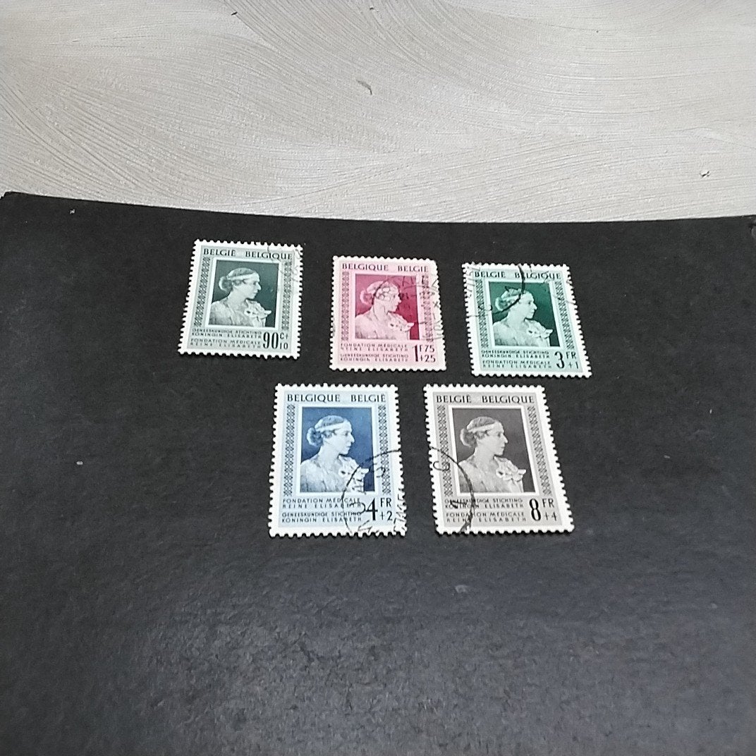 BELGIE 863/867 gestempeld met cote 56,00 €, Ophalen of Verzenden, Gestempeld