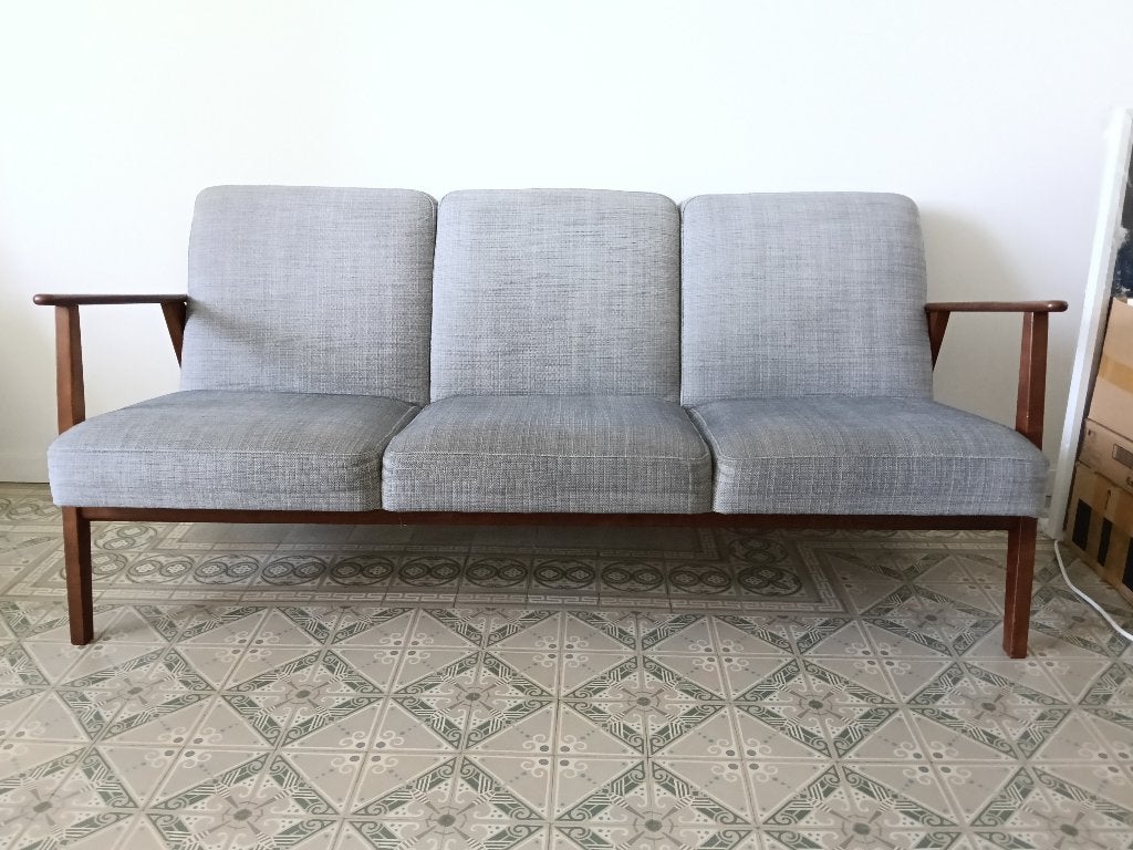 Canapé 3 places ikea  EKENÄSET gris, Enlèvement, Utilisé, Retro, Trois personnes