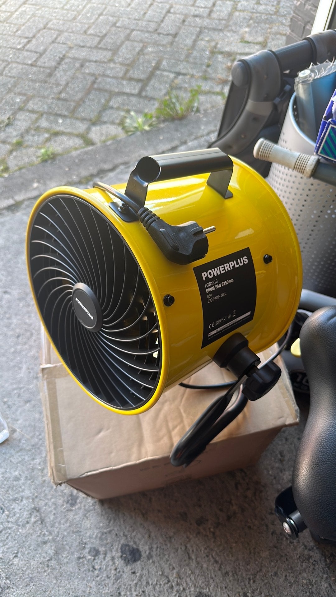 TrommelVentilator, Elektronische apparatuur, Ventilatoren, Ophalen, Zo goed als nieuw, Tafelventilator