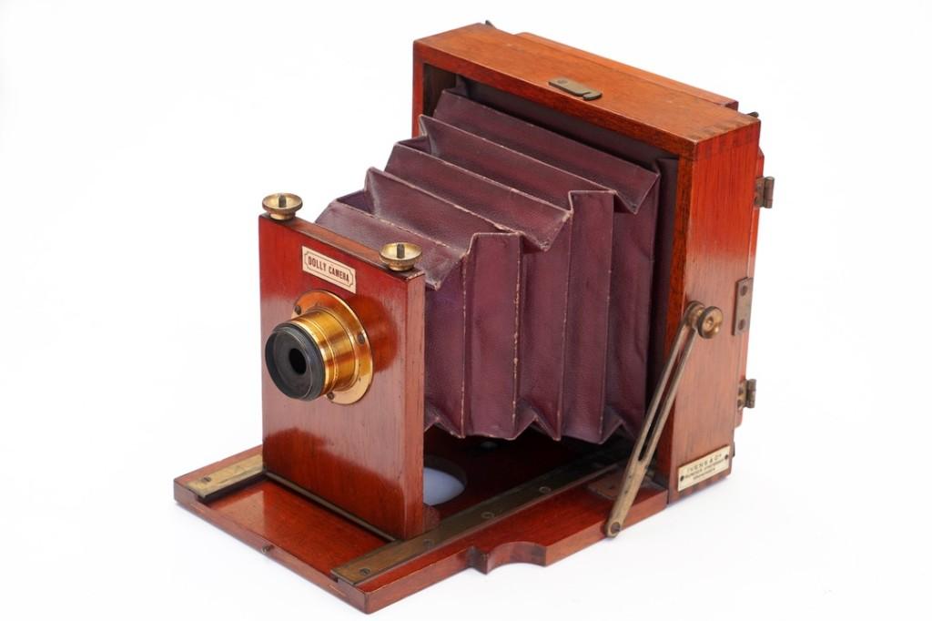 Ivens Dolly camera, 9x12 mahogany folding bed camera, Ophalen of Verzenden