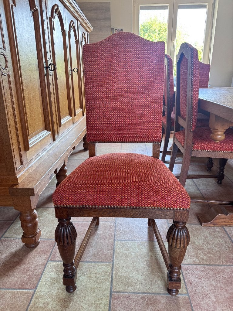Chaises tissu, Enlèvement, Utilisé, Rouge, Cinq, Six Chaises ou plus