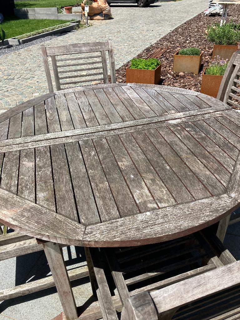 mobilier de jardin, Jardin & Terrasse, Enlèvement, Utilisé, Rond, Bois de teck