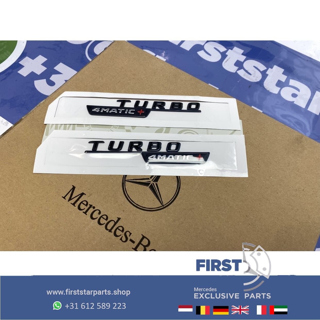 W177 C118 H247 TURBO 4 MATIC + ZIJSCHERM LOGO SET L/R A45S C, Utilisé, -, -, Enlèvement ou Envoi