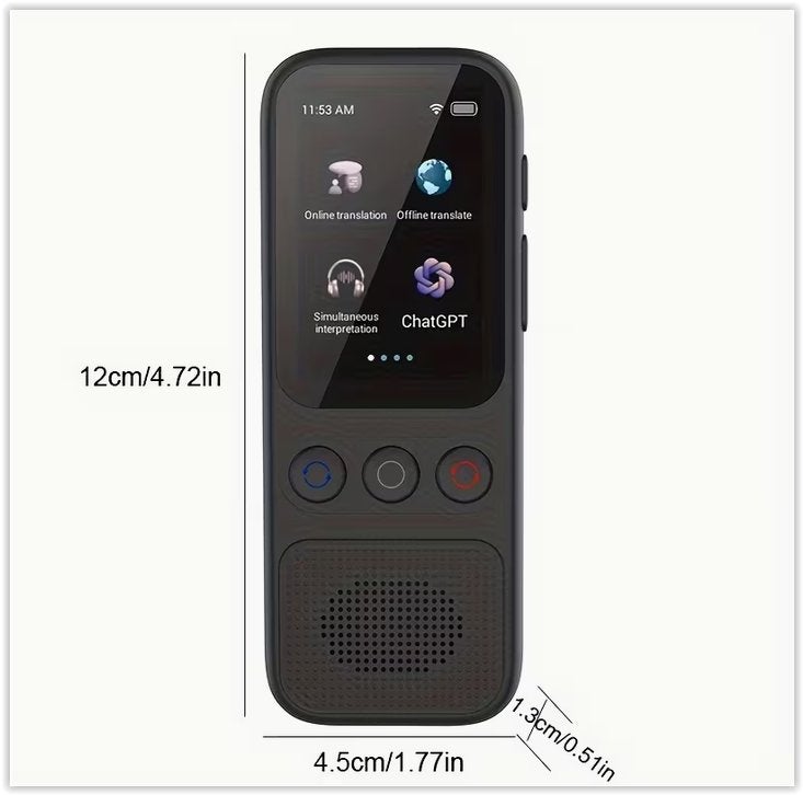 Taalvertaler, realtime tweewegs spraakvertaling, ondersteunt, Audio, Tv en Foto, Bandrecorder, Ophalen of Verzenden, Bandrecorder