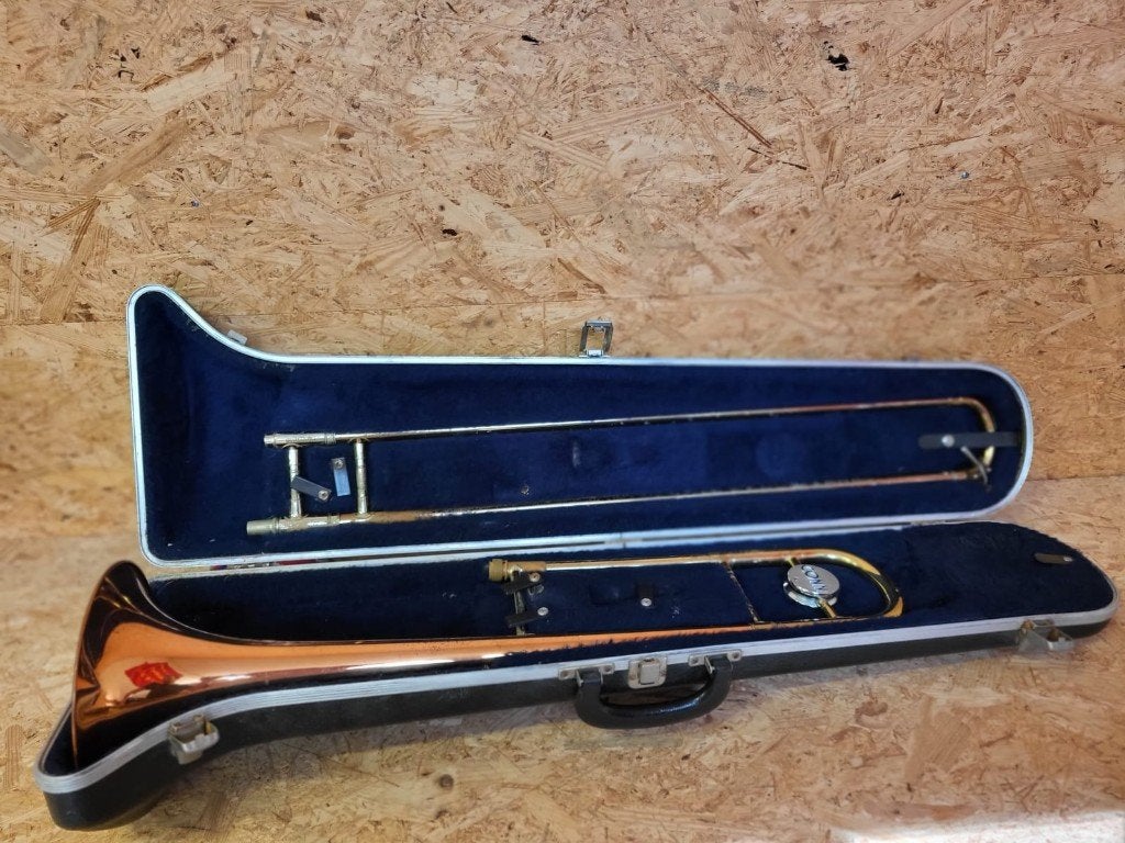 Trombone Conn, Musique & Instruments, Enlèvement, Utilisé, Ténor, Avec valise