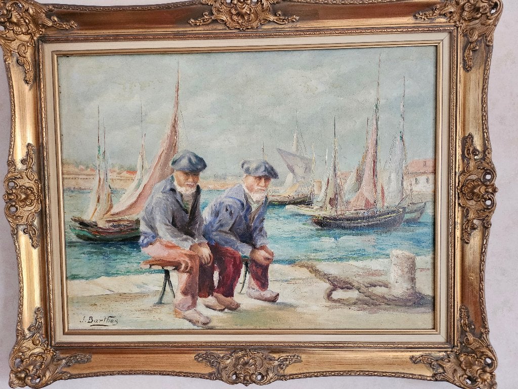 AUTHENTIEKE SCHILDERIJ 2 broers, Antiek en Kunst, Ophalen