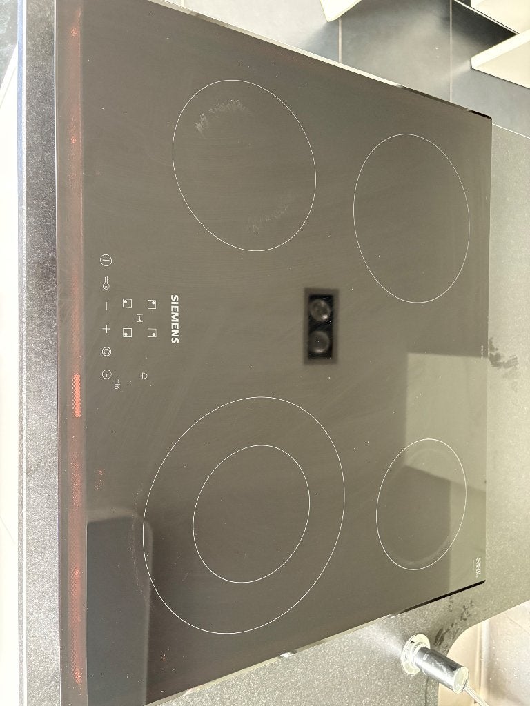 Keramische kookplaat Siemens ET651BF17E, Elektronische apparatuur, Ophalen, Gebruikt, 4 kookzones, Inbouw