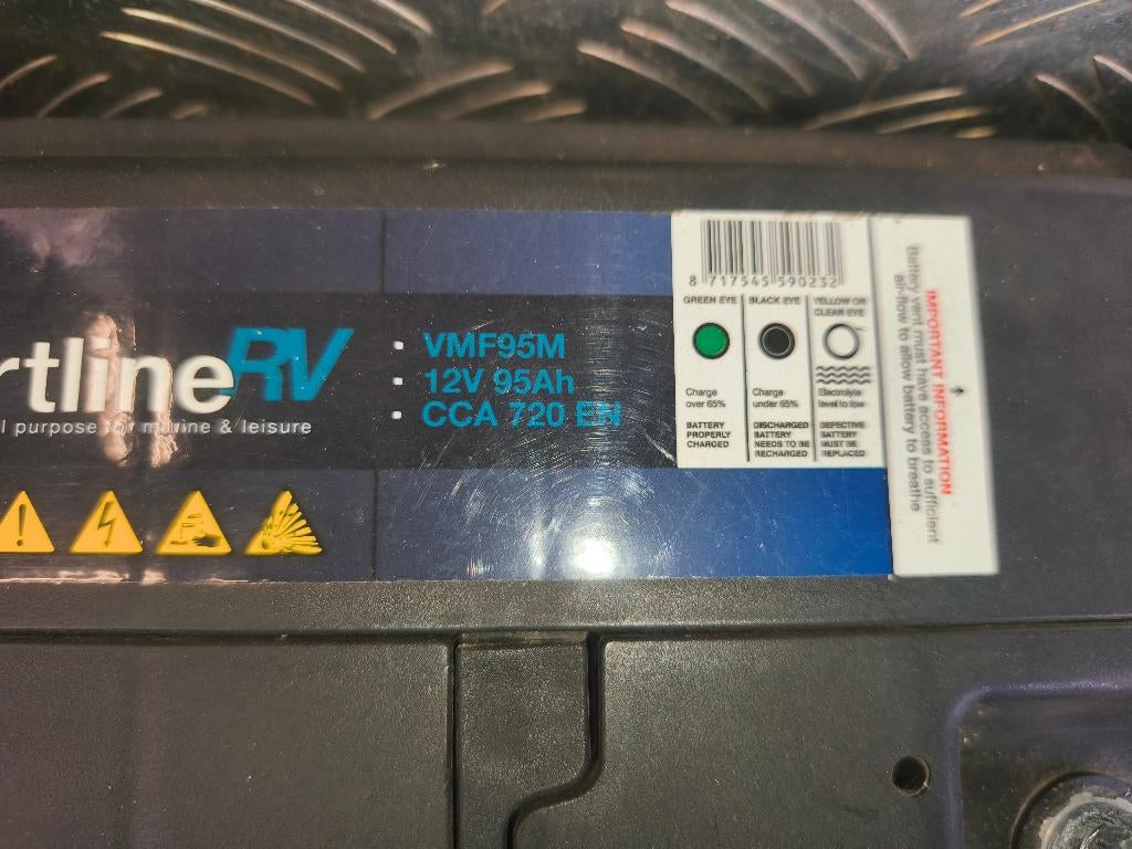 2 batterijen voor camper of caravan 12V 95Ah, Enlèvement, Comme neuf