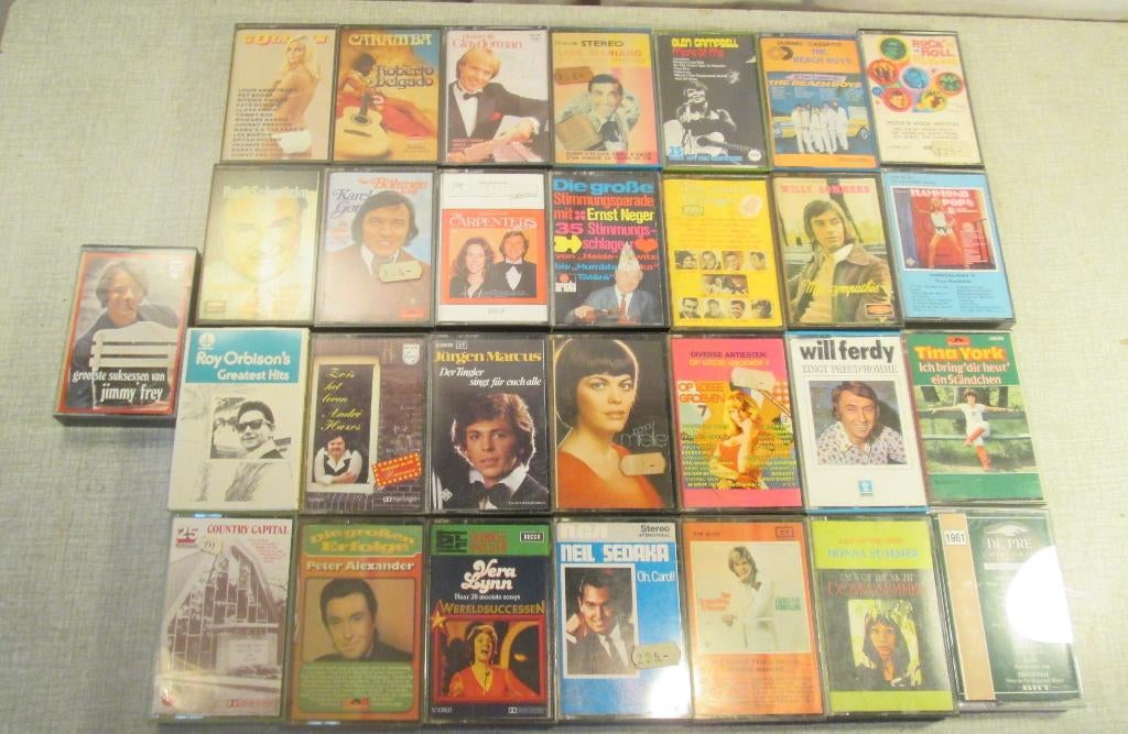 29 cassettes originales, Enlèvement ou Envoi, Comme neuf, 26 cassettes audio ou plus, Originale