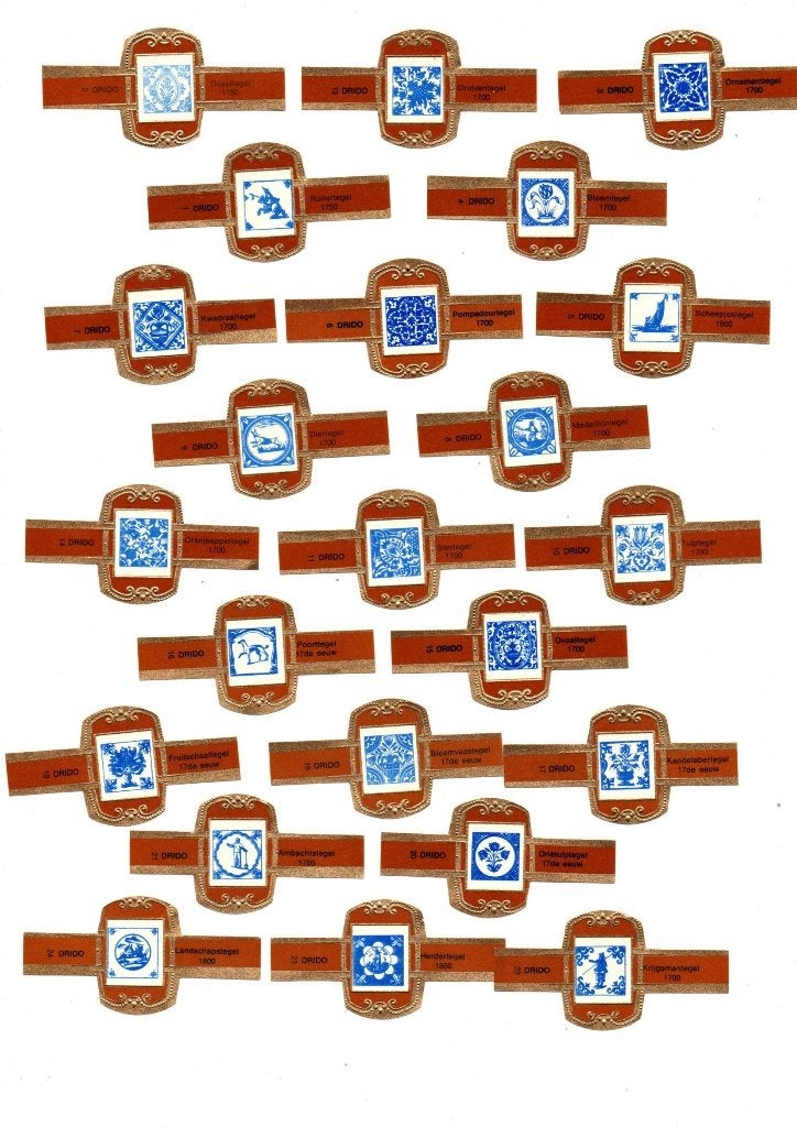 SIGARENBANDEN DRIDO DELFT, Ophalen of Verzenden, Nieuw, Sigarenbandjes