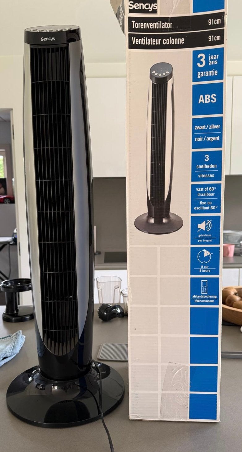 Torenventilator Sencys, Ophalen, Zo goed als nieuw, Torenventilator