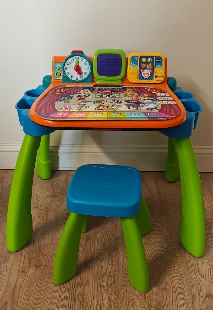 V tech speeltafel, Ophalen
