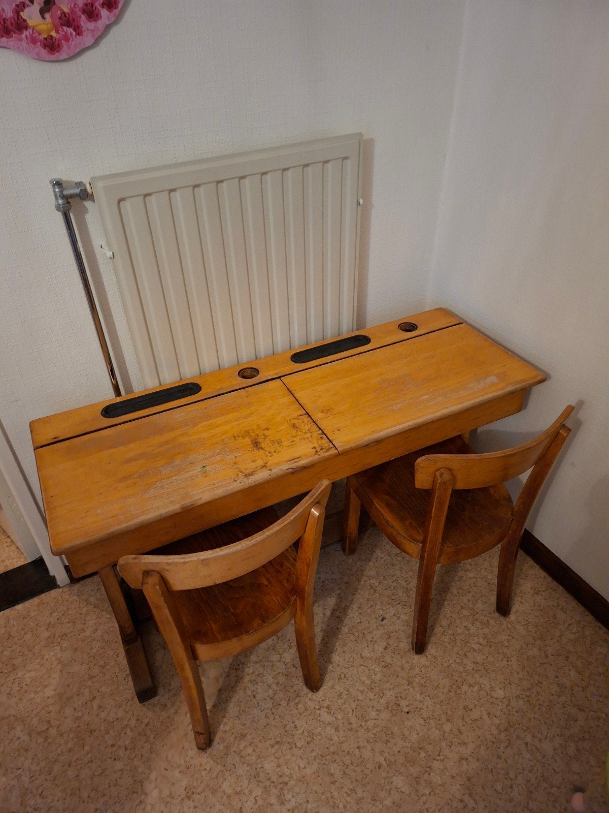 Oude schoolbank, Antiek en Kunst, Ophalen