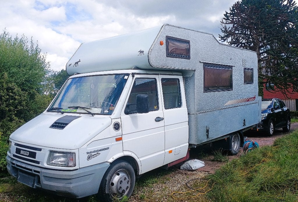 IVECO 2.8td camper, Caravans en Kamperen, Mobilhomes, Particulier, tot en met 4, Alkoof, Overige merken, Fiat, 5 tot 6 meter, Diesel