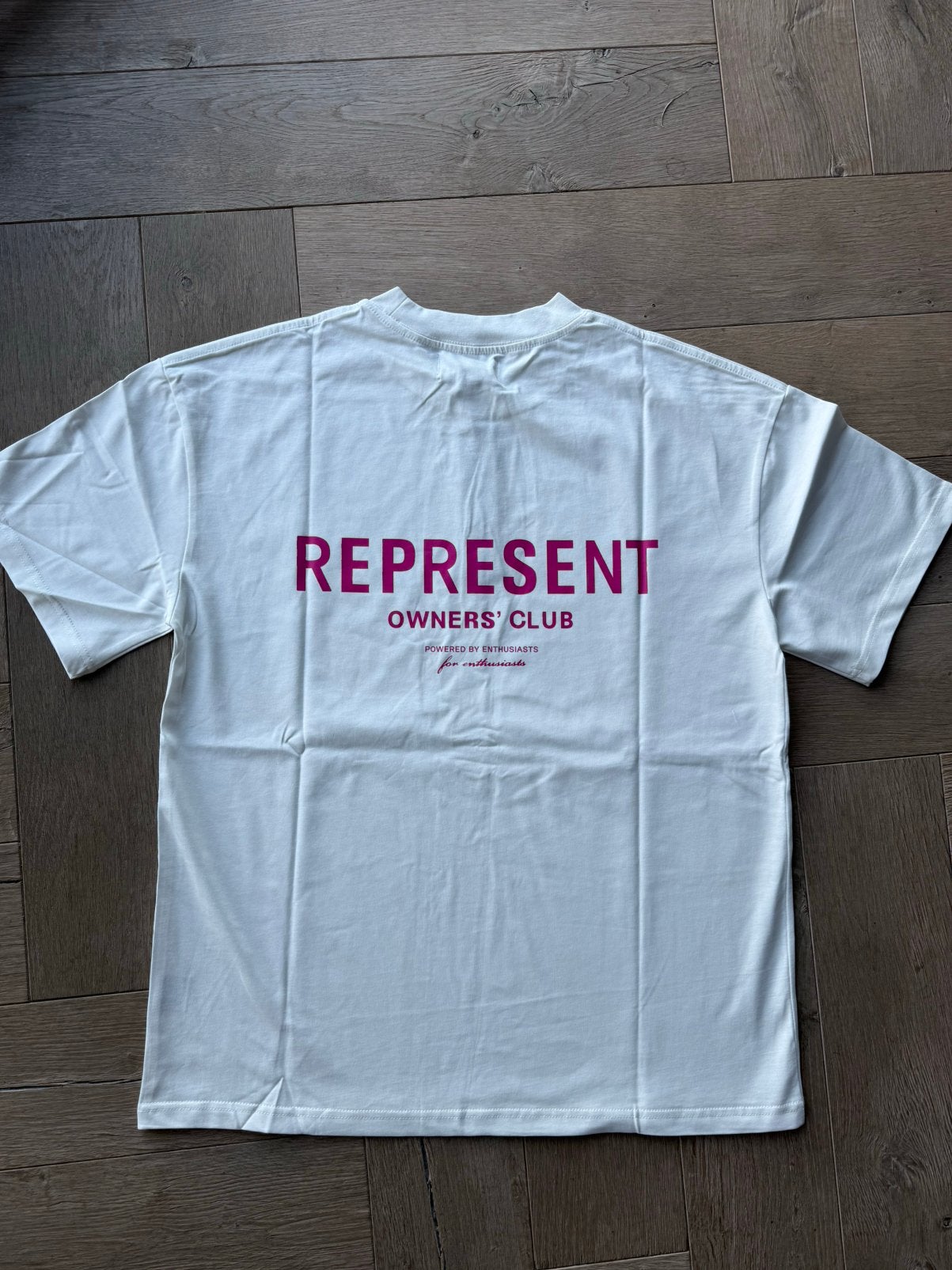 Represent shirt wit/roze, Ophalen of Verzenden, Nieuw, Maat 46 (S) of kleiner, Wit