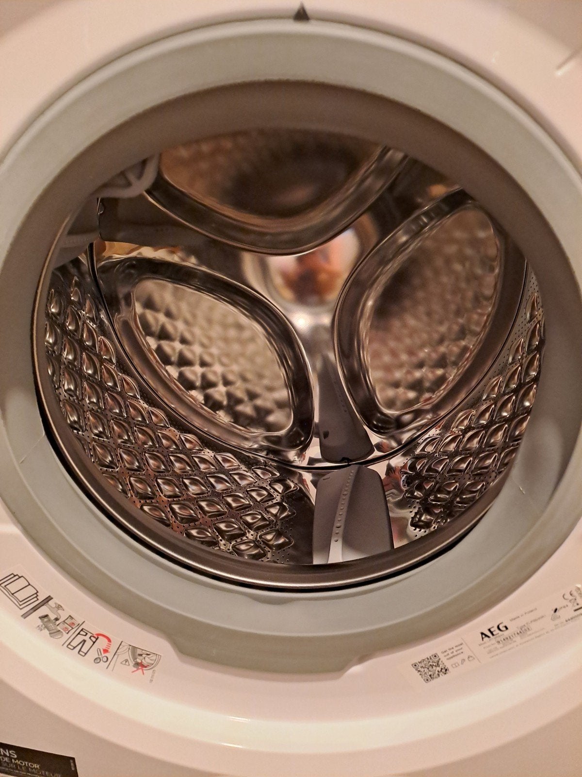 wasmachine aeg prosteam, Ophalen