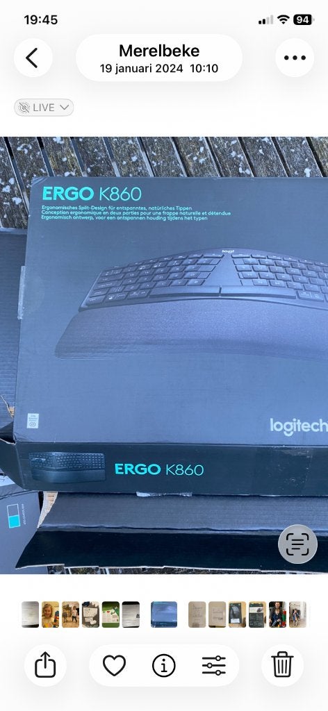 Ergonomisch toetsenbord, Computers en Software, Ophalen, Gebruikt, Logitech G, Azerty