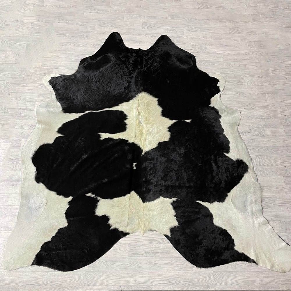 Koeienhuid zwart wit creme 240x230cm | Lederstore, Meerkleurig, Wandkleed, Nieuw, Ophalen of Verzenden