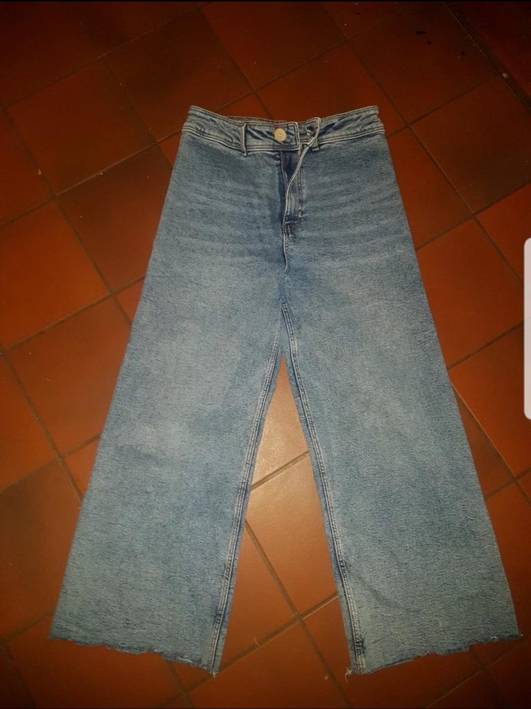 Stevige Wide Leg Jeans. Blauw. Merk Tex. Maat 40, Kleding | Dames, Ophalen, Blauw