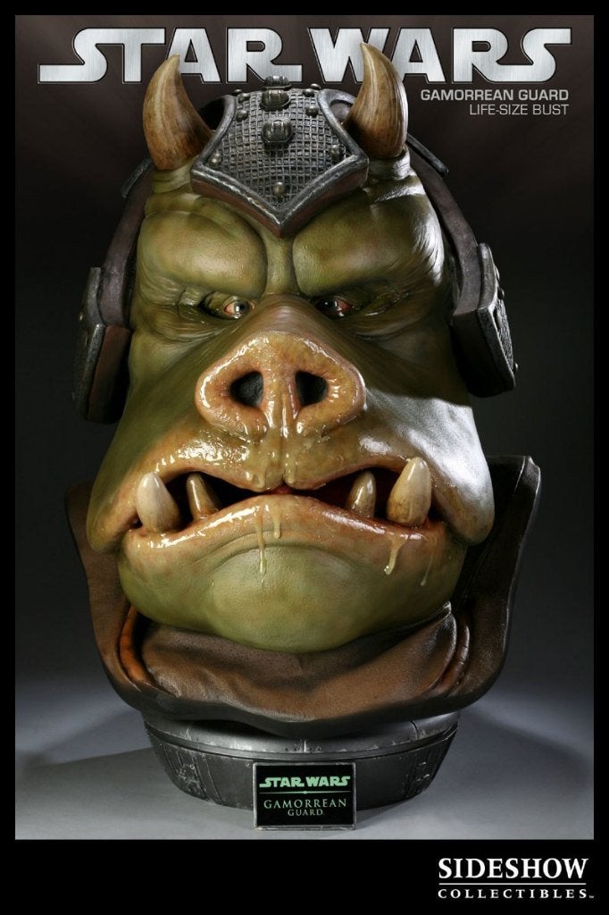 Star Wars Holy Grail Sideshow Life Size Gamorrean Guard Rare, Enlèvement, Comme neuf, Statue ou Buste