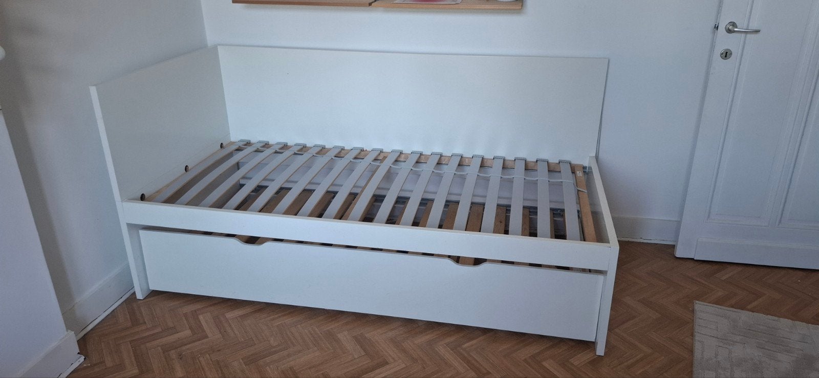 IKEA bed 1 persoon met extra uitschuifbaar bed, Enlèvement