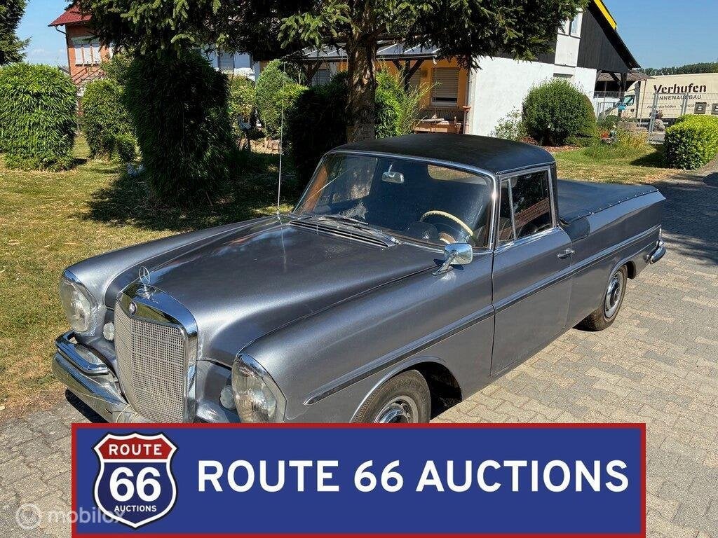 Mercedes-Benz 220 SE | 1963 | Route 66 Auctions, Zwart, Mercedes-Benz, Bedrijf, Handgeschakeld