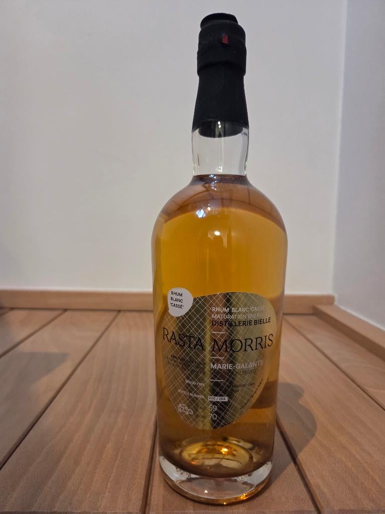 rum Bielle Rasta Morris gebroken witte rum 59%, Verzamelen, Ophalen of Verzenden