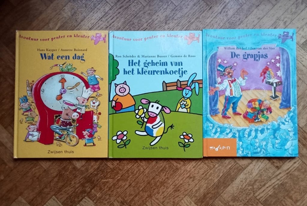 3 delen avontuur voor peuter en kleuter, Ophalen of Verzenden, Gelezen