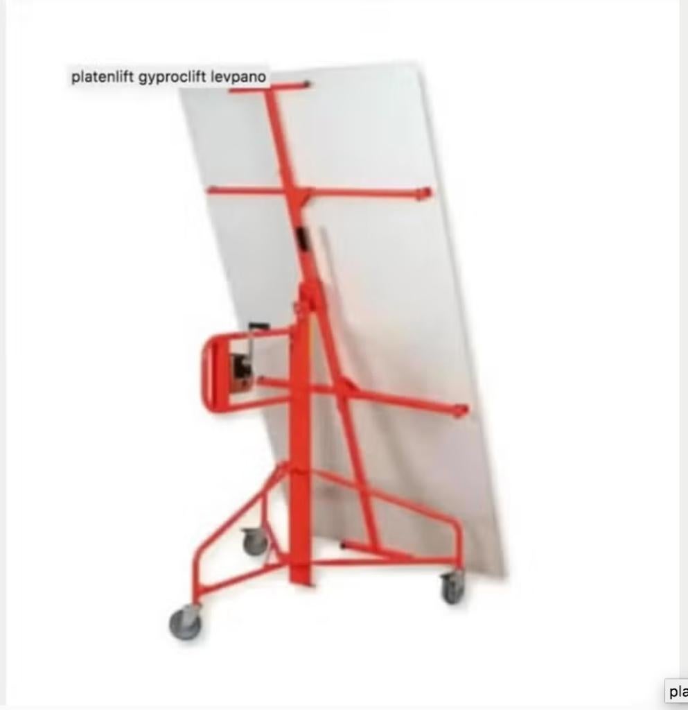 platenlift gyproclift levpano, Doe-het-zelf en Bouw, Bouwliften, Ophalen, Gebruikt