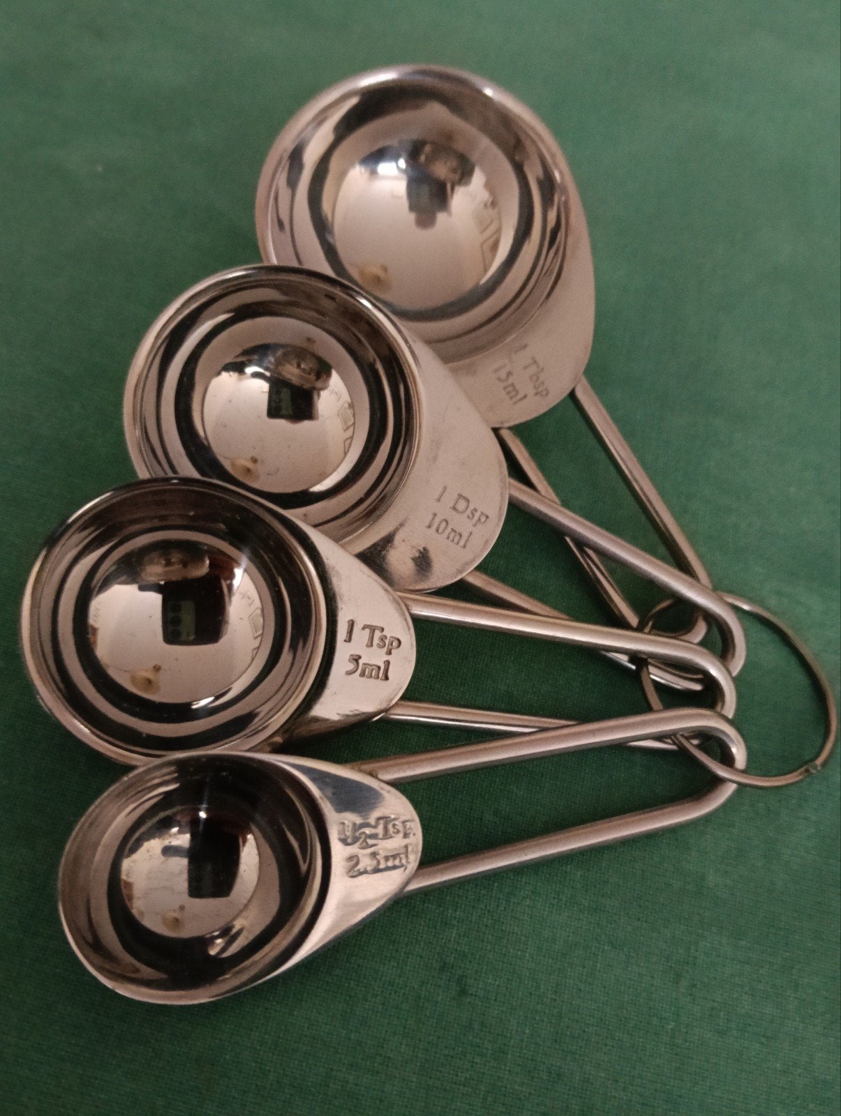 Set Inox maatlepels 2,5ml, 5ml, 10ml, 15ml, Ophalen, Overige typen, Metaal, Overige merken