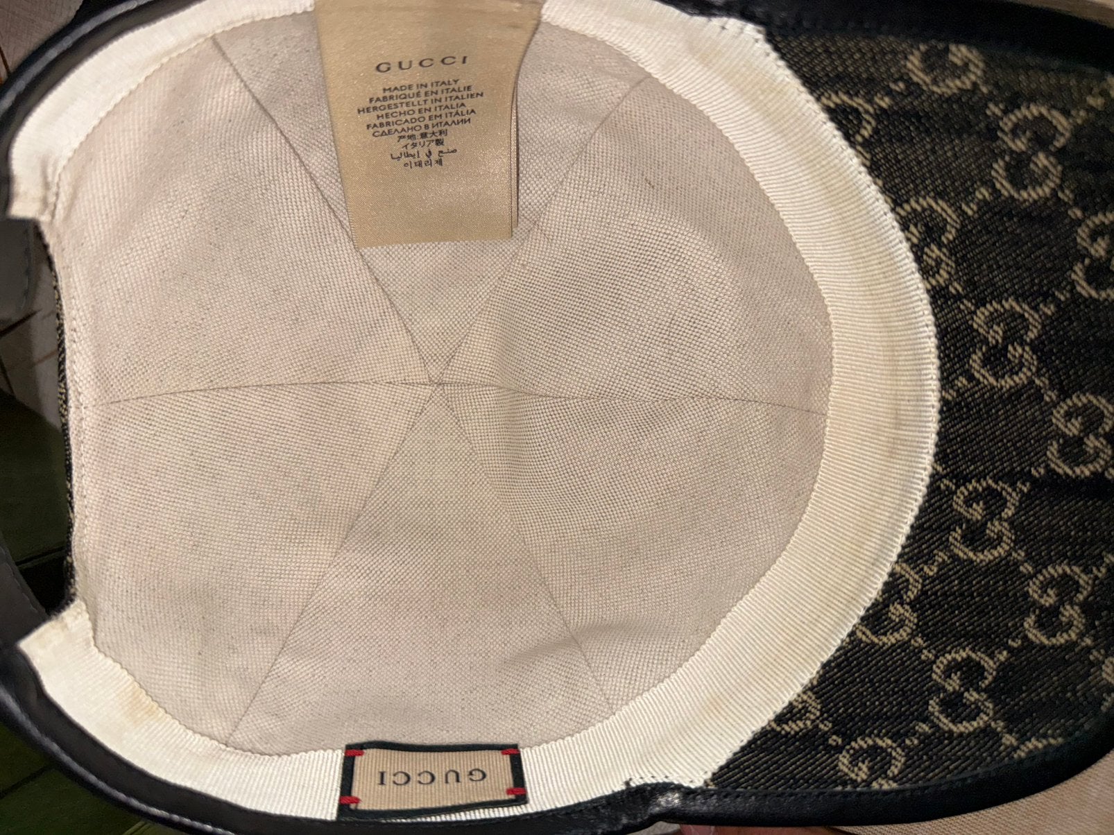 Casquette gucci brune, Enlèvement ou Envoi, Casquette